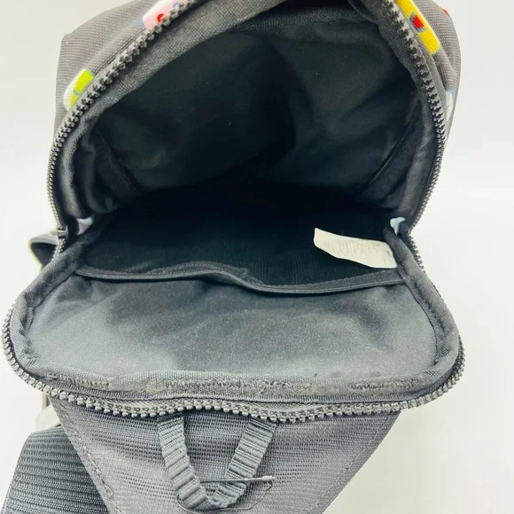 Nike Kids Black Sling Bag with Colorful Emoji Print Like New - Picture 7 of 13